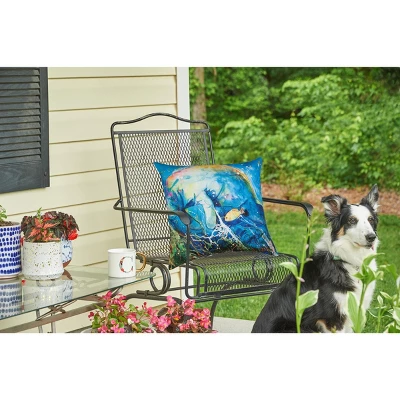 C&F Home 18" X 18" Manatee Barrier Reef Coastal Indoor/Outdoor Throw Pillow 1 C&F Home 18" X 18" Manatee Barrier Reef Coastal Indoor/Outdoor Throw Pillow