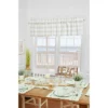 C&F Home Franklin Pebble Gingham Check Window Valance Curtain Set Of 2