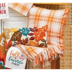 C&F Home Fall Leaves Chain Stitch Throw Pillow -C&F Home Sales GUEST 09a6cb8f c959 4bd4 8780 da48a708d817