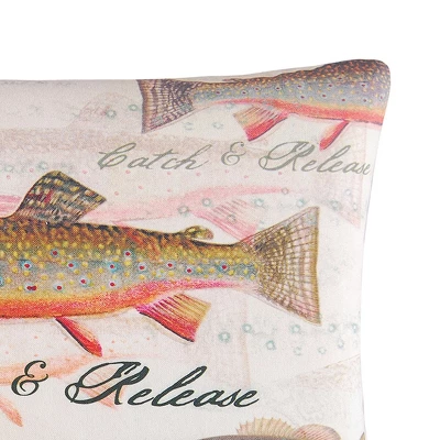 C&F Home 14" X 18" Catch & Release Fishing Throw Pillow 2 C&F Home 14" X 18" Catch & Release Fishing Throw Pillow - Image 2
