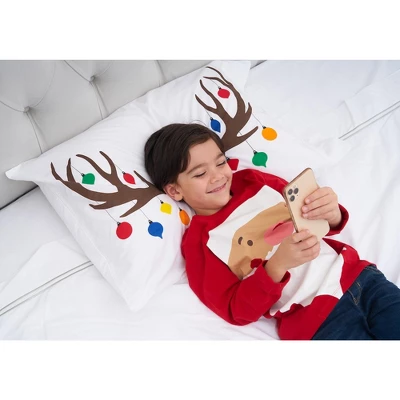 C&F Home 20" X 30" Reindeer Ornament Christmas Holiday Pillowcase 1 C&F Home 20" X 30" Reindeer Ornament Christmas Holiday Pillowcase