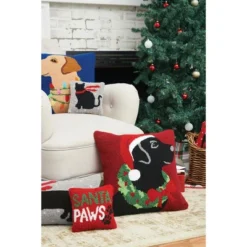 C&F Home Lab & Lights Hooked Throw Pillow -C&F Home Sales GUEST 0f6e0f9e 0951 4dc7 8b8c 7a79337632e0