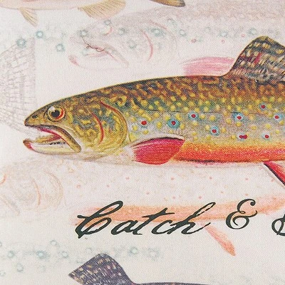 C&F Home 14" X 18" Catch & Release Fishing Throw Pillow 1 C&F Home 14" X 18" Catch & Release Fishing Throw Pillow