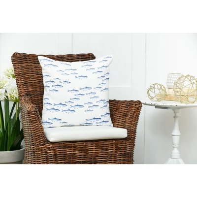 C&F Home 18" X 18" School Of Fish Indoor/Outdoor Throw Pillow 2 C&F Home 18" X 18" School Of Fish Indoor/Outdoor Throw Pillow - Image 2