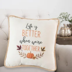 C&F Home 10" X 10" Life Is Better When We're Together Harvest Embroidered Fall Throw Pillow -C&F Home Sales GUEST 1c20732e 789e 4ea0 bb14 4b1886907116