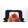 C&F Home 18" X 18" Spooky Pumpkin Truck Halloween Hooked Throw Pillow