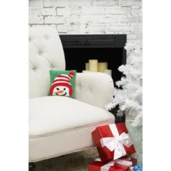 C&F Home Peek-A-Boo Snowman Hooked Throw Pillow -C&F Home Sales GUEST 29c32a90 97ce 4386 88d1 7e514a37a831