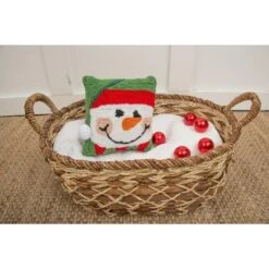 C&F Home 8" X 8" Happy Snowman Hooked Petite Christmas Holiday Throw Pillow 8 C&F Home 8" X 8" Happy Snowman Hooked Petite Christmas Holiday Throw Pillow -C&F Home Sales GUEST 2baad384 0235 4b17 bb7d 0b3c5da054ae