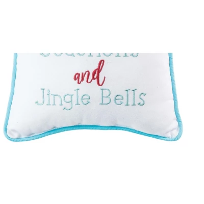 C&F Home 10" X 10" Seashells And Jingle Bells Embroidered Christmas Holiday Throw Pillow 2 C&F Home 10" X 10" Seashells And Jingle Bells Embroidered Christmas Holiday Throw Pillow - Image 2