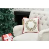 C&F Home 16" X 16" Berry Garland Embroidered Throw Pillow