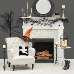 C&F Home 8" X 8" Spooky Ghost Hooked Petite Halloween Throw Pillow -C&F Home Sales GUEST 31eea538 b1cf 49fb b847 7409f14ed8d2