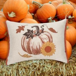 C&F Home 13" X 18" Harvest Time Pumpkin Embellished Fall Throw Pillow -C&F Home Sales GUEST 3382faca d0bf 438b 97d0 8afabdb58417