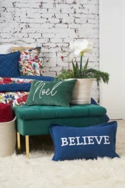 C&F Home Christmas Jolly Solid Typographical Decorative Throw Pillows -C&F Home Sales GUEST 3d154260 1dc6 4b1e 90b6 32d585dbb7eb