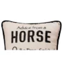 C&F Home 10" X 10" Advice From A Horse Embroidered Throw Pillow