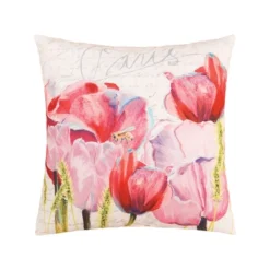 C&F Home 18" X 18" Tulips Indoor/Outdoor Throw Pillow -C&F Home Sales GUEST 4844437d 84a9 42d8 804a 4585ff83be94