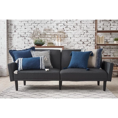 C&F Home 18" X 18" Lucas Navy Striped Throw Pillow 2 C&F Home 18" X 18" Lucas Navy Striped Throw Pillow - Image 2