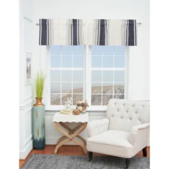 C&F Home Nantucket Stripes Valance Set Of 2