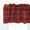 C&F Home Arlington Plaid Red Valance Collection