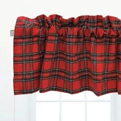 C&F Home Sales 3 C&F Home Arlington Plaid Red Valance Collection