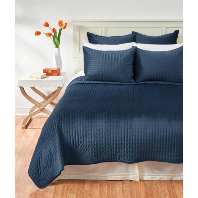 C&F Home 26" X 26" Lapis Velvet Euro Sham 3 C&F Home 26" X 26" Lapis Velvet Euro Sham - Image 3