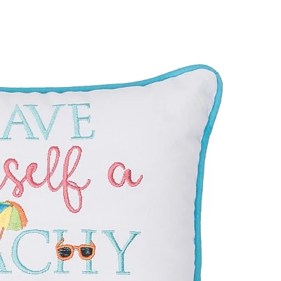 C&F Home 10" X 10" Beachy Little Christmas Embroidered Pillow 1 C&F Home 10" X 10" Beachy Little Christmas Embroidered Pillow