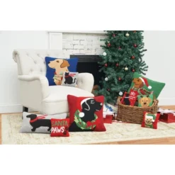 C&F Home Lab & Lights Hooked Throw Pillow -C&F Home Sales GUEST 58469c06 e523 42bc 9517 2a4ef7557c7f