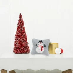 C&F Home 10" X 10" Snowman Knitted Christmas Holiday Throw Pillow -C&F Home Sales GUEST 5b19efad a0d0 4321 a319 6f6f0122ba57