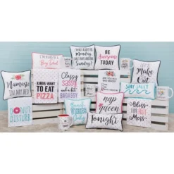 C&F Home 10" X 10" Be Awesome Today Printed And Embroidered Throw Pillow -C&F Home Sales GUEST 696dad44 50c1 4796 aaa5 734635723107