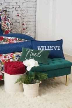 C&F Home Christmas Jolly Solid Typographical Decorative Throw Pillows -C&F Home Sales GUEST 6b289329 3184 439a 973c dd47ed1580ef