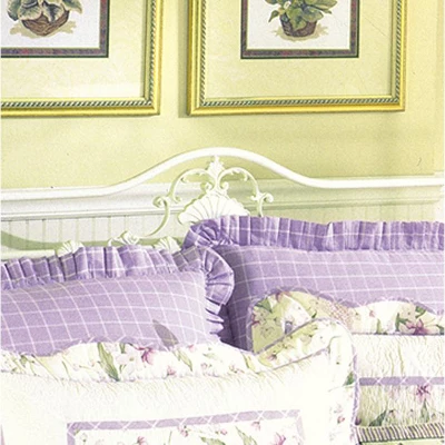 C&F Home 26" X 26" Lavender Plaid Euro Sham 2 C&F Home 26" X 26" Lavender Plaid Euro Sham - Image 2