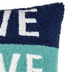 C&F Home 18" X 18" Live Love Lake Hooked Throw Pillow