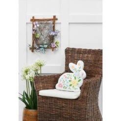 C&F Home 14" Floral Easter Bunny Spring Shaped Throw Pillow -C&F Home Sales GUEST 71dc2f4f f36d 4df9 b98c b612fa8c503e