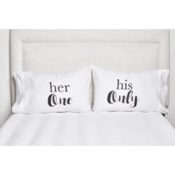 C&F Home Her One His Only Pillowcase Set