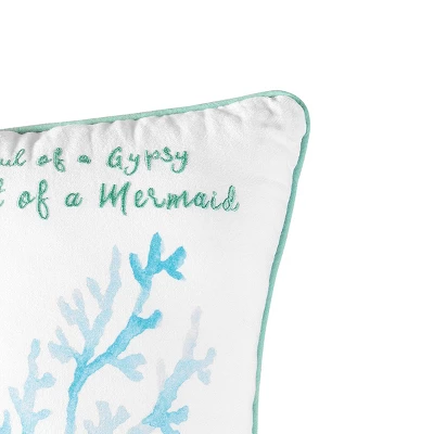 C&F Home Mermaid Garden Soul Of A Gypsy Embroidered Pillow 3 C&F Home Mermaid Garden Soul Of A Gypsy Embroidered Pillow - Image 3