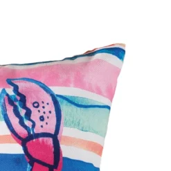 C&F Home 18" X 18" Mermaid Garden Watercolor Crab Indoor/Outdoor Throw Pillow -C&F Home Sales GUEST 8b43fee1 3d01 42b8 b4c0 56040cadd76a