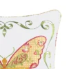 C&F Home 18" X 18" Pink Butterfly Applique Throw Pillow