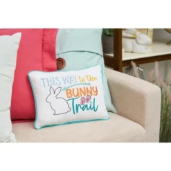 C&F Home 9" X 12" Bunny Trail Embroidered Throw Pillow -C&F Home Sales GUEST 8b731469 9409 41b1 98b2 f5c3f4bdc2ff