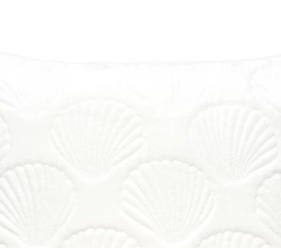 C&F Home Shells White Velvet Pillow 1 C&F Home Shells White Velvet Pillow