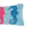 C&F Home 6" X 12" 3 Seahorses Hooked Throw Pillow