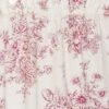C&F Home Nelly Red Toile Cotton Valance Window Treatment Set Of 2