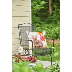 C&F Home 18" X 18" Sitting Bunny Easter Indoor/Outdoor Throw Pillow -C&F Home Sales GUEST 922b080c 0a76 48dc 988c 672d6d8f7ba5
