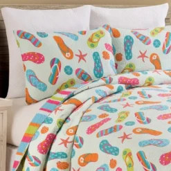 C&F Home Flip Flop Life Coastal Beach Theme Quilt Beach Mini Set -C&F Home Sales GUEST 9290a9ed 2cbd 4d7b a5f4 b16b8110b982