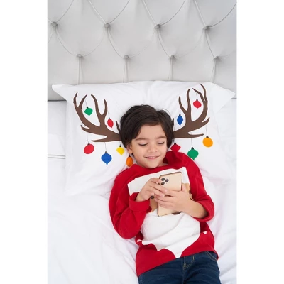 C&F Home 20" X 30" Reindeer Ornament Christmas Holiday Pillowcase 2 C&F Home 20" X 30" Reindeer Ornament Christmas Holiday Pillowcase - Image 2