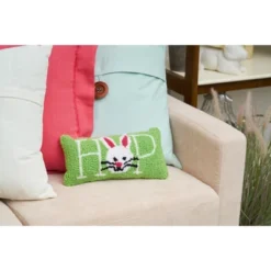 C&F Home 6" X 12" Bunny Hop Hooked Pillow -C&F Home Sales GUEST 96625966 0f9d 401c b76c 9f1e8fcdb5fa
