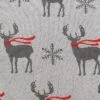 C&F Home 20" X 20" Deer Scarf Christmas Holiday Knitted Throw Pillow