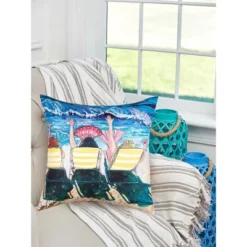 C&F Home 18" X 18" Mermaid Beach Party Indoor/Outdoor Throw Pillow -C&F Home Sales GUEST a4d0bd3d e255 491e 9771 d8f22ee39817