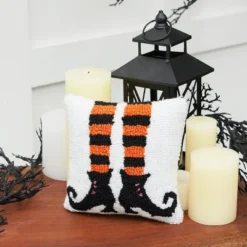 C&F Home 8" X 8" Witch Shoes Halloween Hooked Throw Pillow -C&F Home Sales GUEST ad901a6a b0da 4231 b1f0 39ce22e7b056