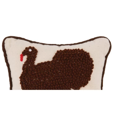 C&F Home 8" X 8" Thankful Turkey French Knot Thanksgiving Throw Pillow 1 C&F Home 8" X 8" Thankful Turkey French Knot Thanksgiving Throw Pillow