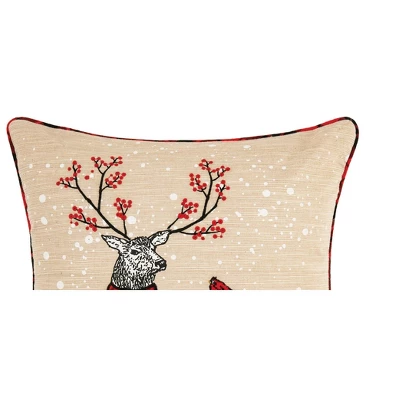 C&F Home Deer Embroidered And Printed Throw Pillow 1 C&F Home Deer Embroidered And Printed Throw Pillow
