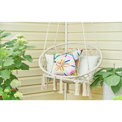 C&F Home 18" X 18" Sand Dollars Indoor/Outdoor Pillow 2 C&F Home 18" X 18" Sand Dollars Indoor/Outdoor Pillow - Image 2